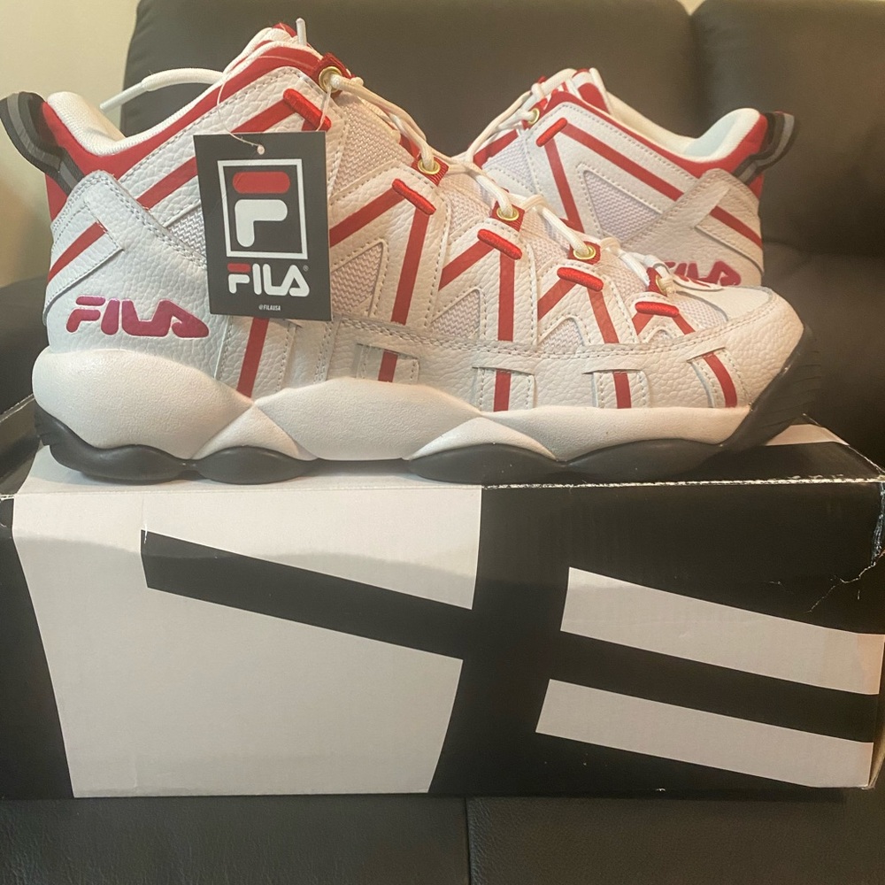 Fila Red and White Sneakers